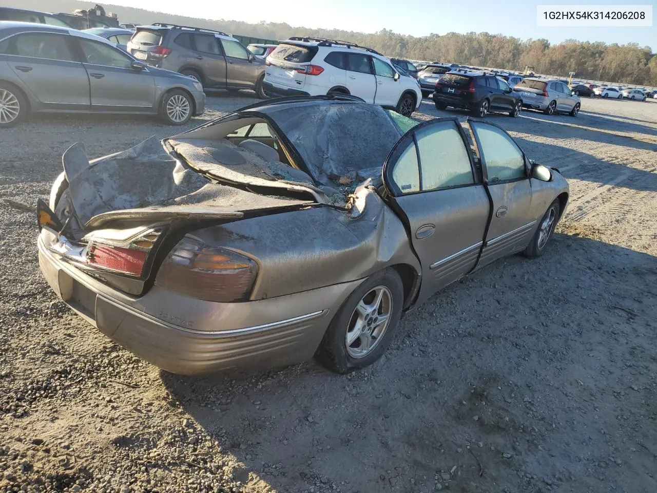 2001 Pontiac Bonneville Se VIN: 1G2HX54K314206208 Lot: 75285534