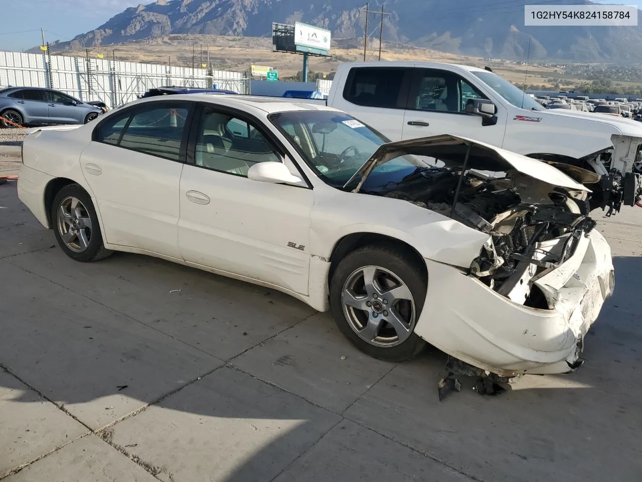 2002 Pontiac Bonneville Sle VIN: 1G2HY54K824158784 Lot: 74749224