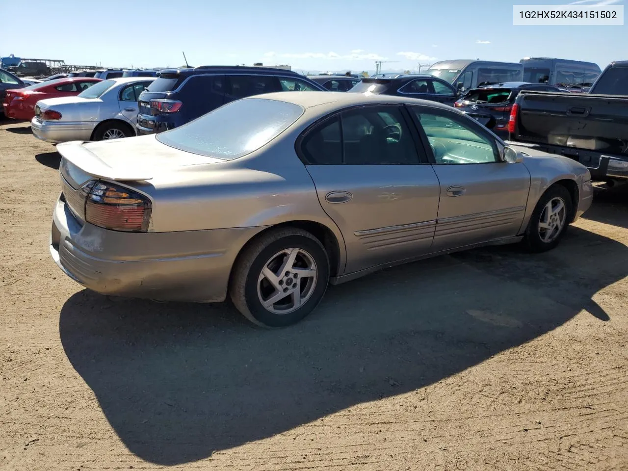 2003 Pontiac Bonneville Se VIN: 1G2HX52K434151502 Lot: 72289764