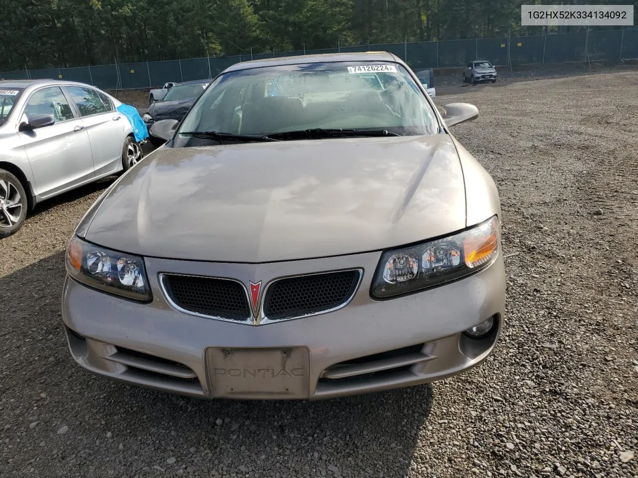 2003 Pontiac Bonneville Se VIN: 1G2HX52K334134092 Lot: 74126224