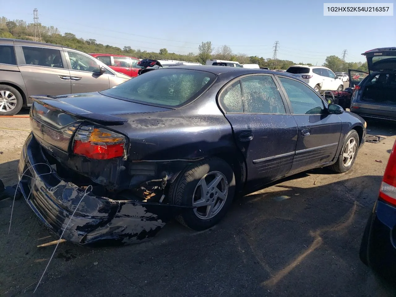 2004 Pontiac Bonneville Se VIN: 1G2HX52K54U216357 Lot: 73941834