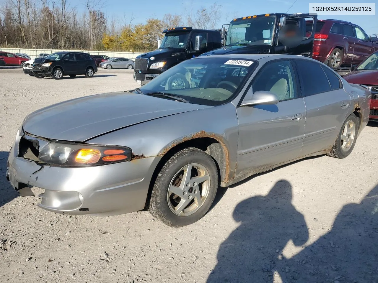 2004 Pontiac Bonneville Se VIN: 1G2HX52K14U259125 Lot: 77393414