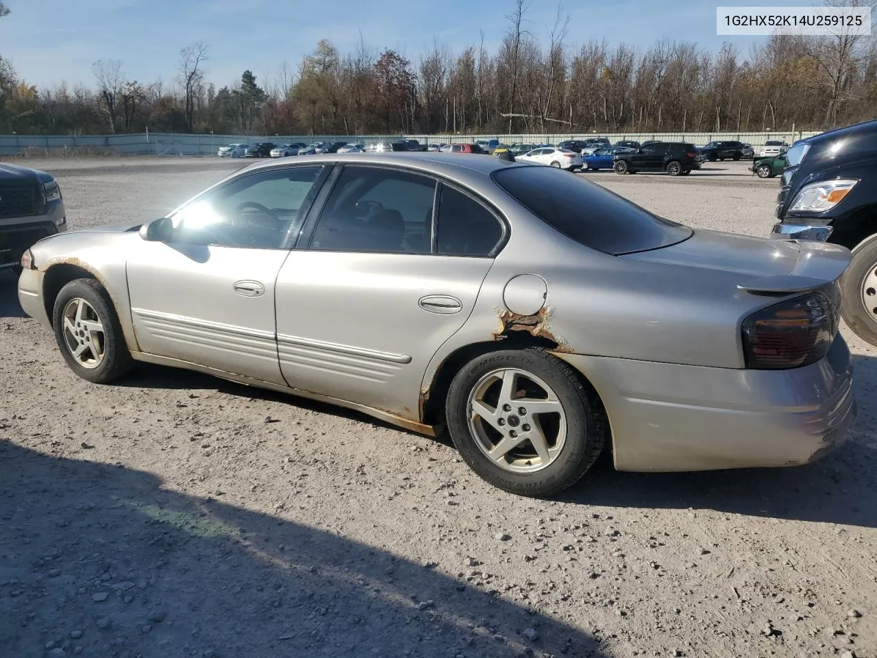 2004 Pontiac Bonneville Se VIN: 1G2HX52K14U259125 Lot: 77393414