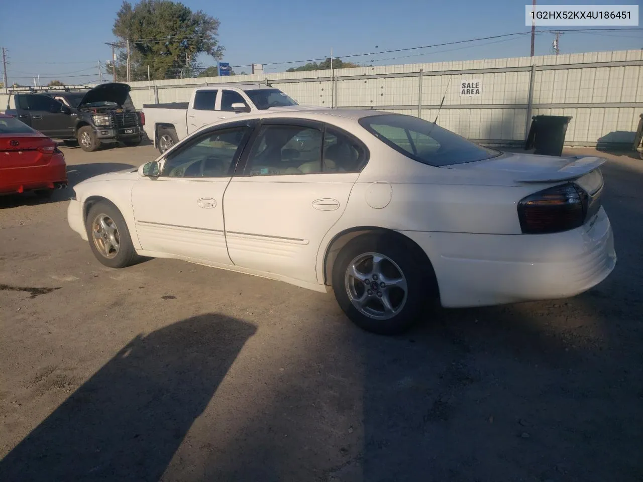 2004 Pontiac Bonneville Se VIN: 1G2HX52KX4U186451 Lot: 77787104