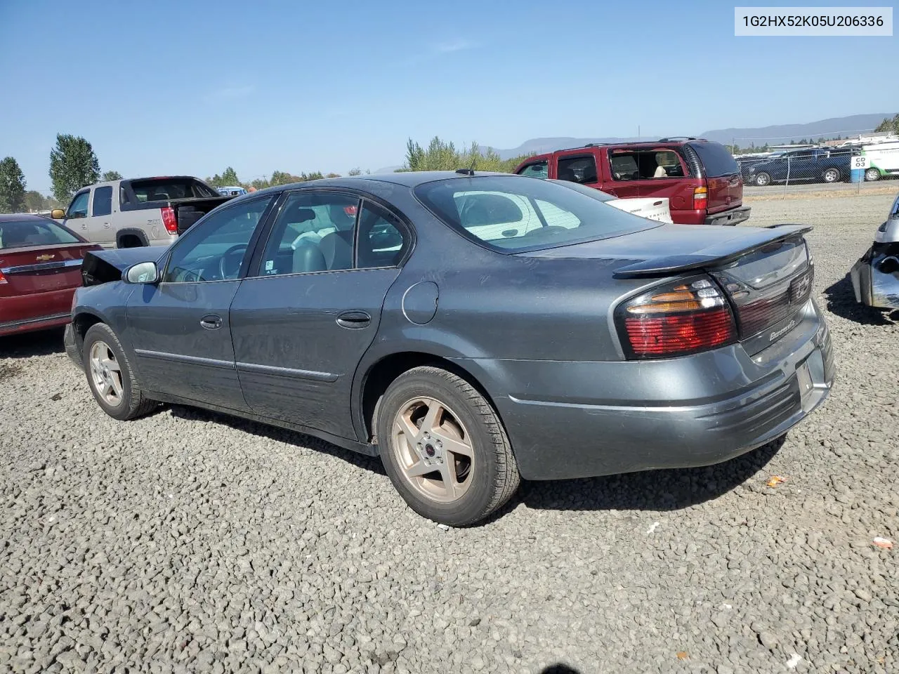 2005 Pontiac Bonneville Se VIN: 1G2HX52K05U206336 Lot: 69044794