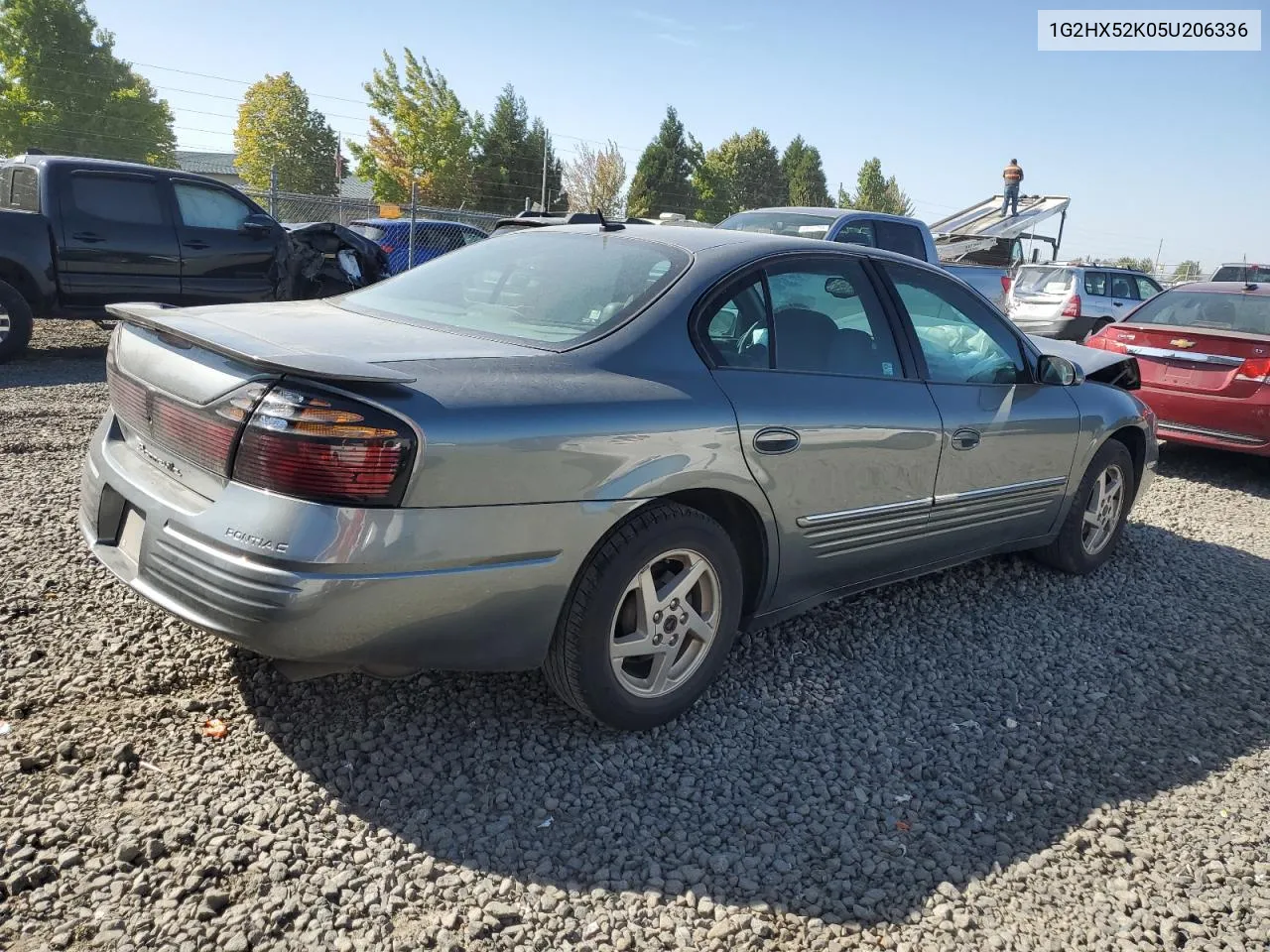 2005 Pontiac Bonneville Se VIN: 1G2HX52K05U206336 Lot: 69044794