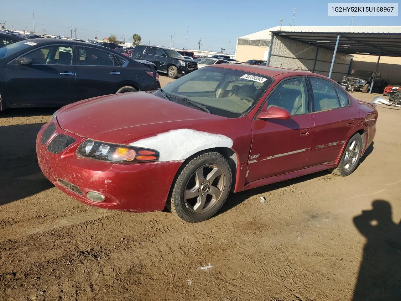 2005 Pontiac Bonneville Sle VIN: 1G2HY52K15U168967 Lot: 70373504