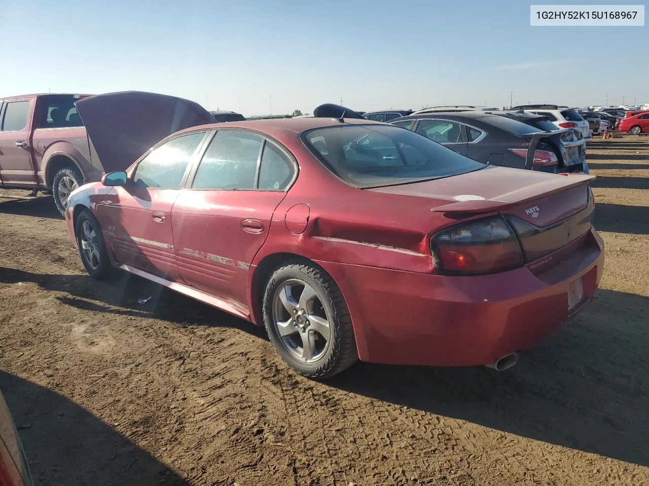 2005 Pontiac Bonneville Sle VIN: 1G2HY52K15U168967 Lot: 70373504