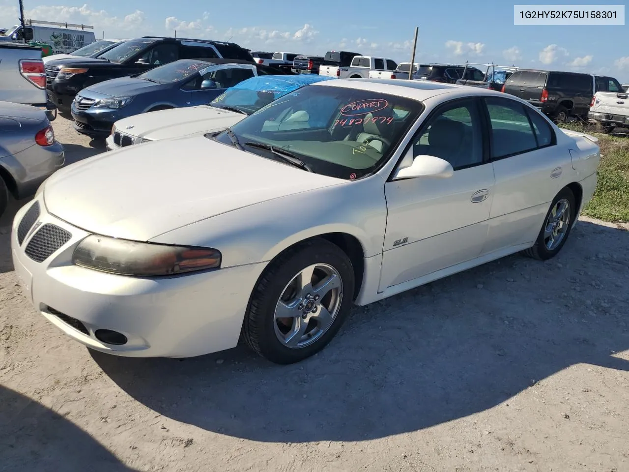 2005 Pontiac Bonneville Sle VIN: 1G2HY52K75U158301 Lot: 74827974