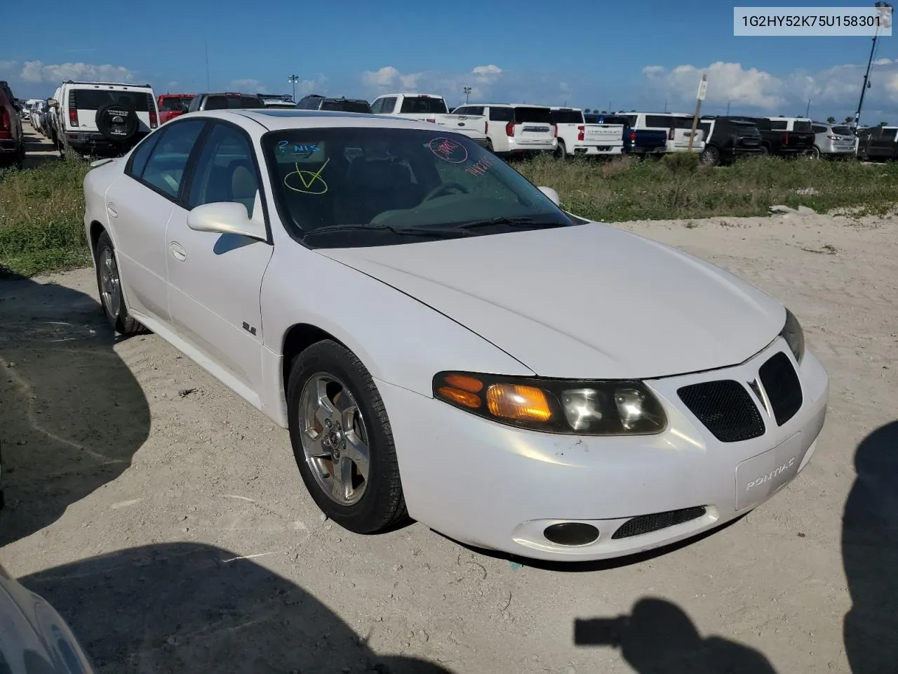 2005 Pontiac Bonneville Sle VIN: 1G2HY52K75U158301 Lot: 74827974