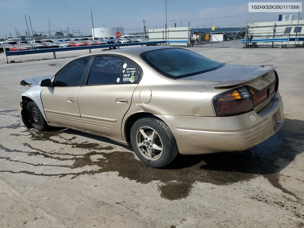 2005 Pontiac Bonneville Se VIN: 1G2HX52K35U111558 Lot: 75551444