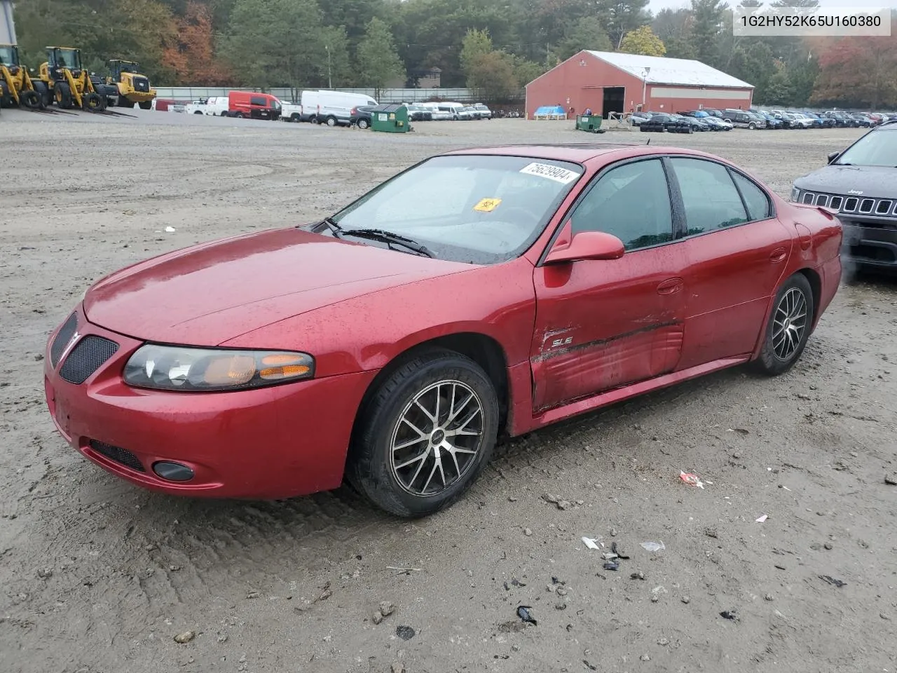 2005 Pontiac Bonneville Sle VIN: 1G2HY52K65U160380 Lot: 75629904