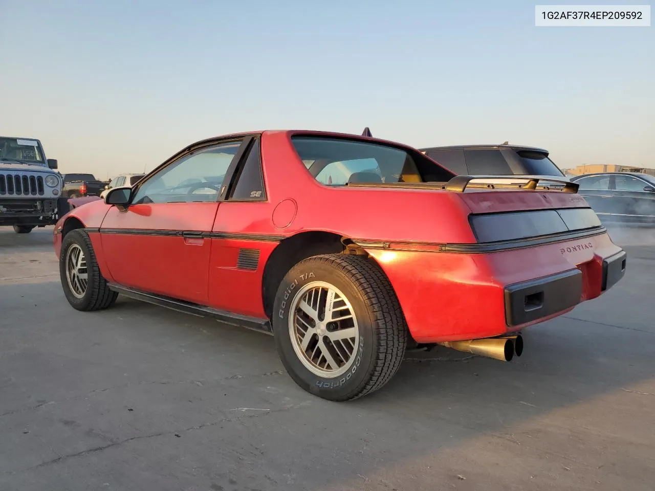 1984 Pontiac Fiero Se VIN: 1G2AF37R4EP209592 Lot: 75196274