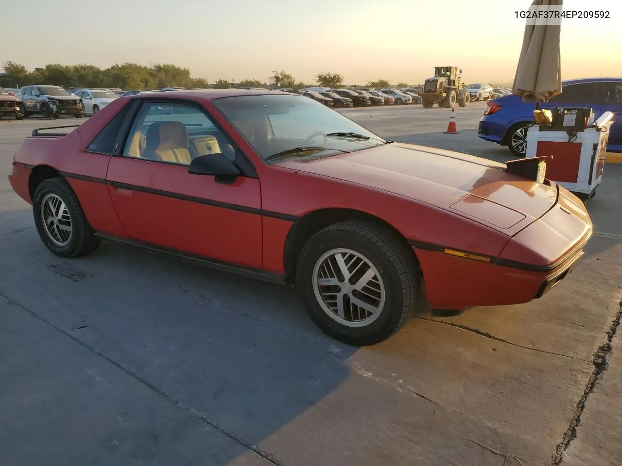 1984 Pontiac Fiero Se VIN: 1G2AF37R4EP209592 Lot: 75196274