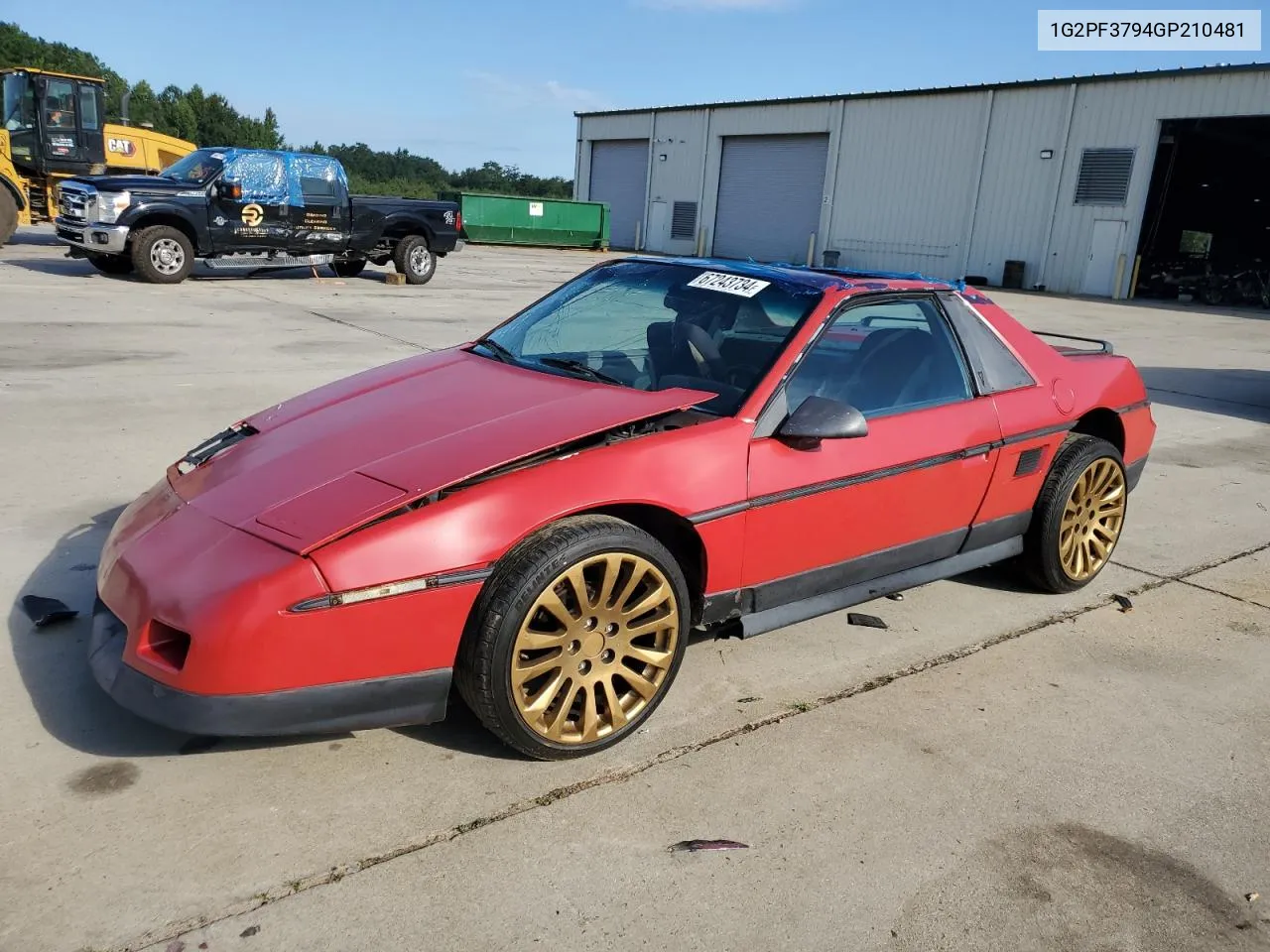 1G2PF3794GP210481 1986 Pontiac Fiero Se