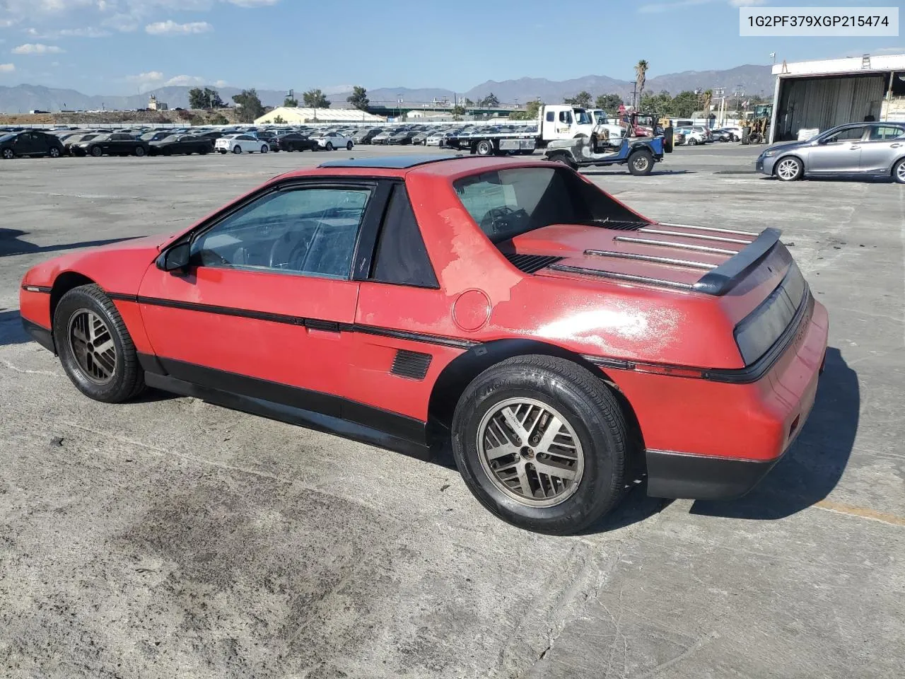 1986 Pontiac Fiero Se VIN: 1G2PF379XGP215474 Lot: 73346514