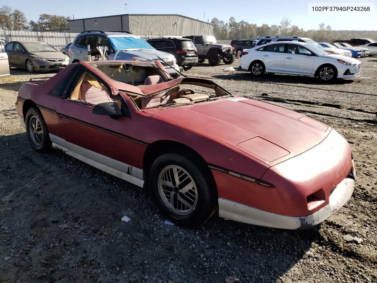 1986 Pontiac Fiero Se VIN: 1G2PF3794GP243268 Lot: 77030964