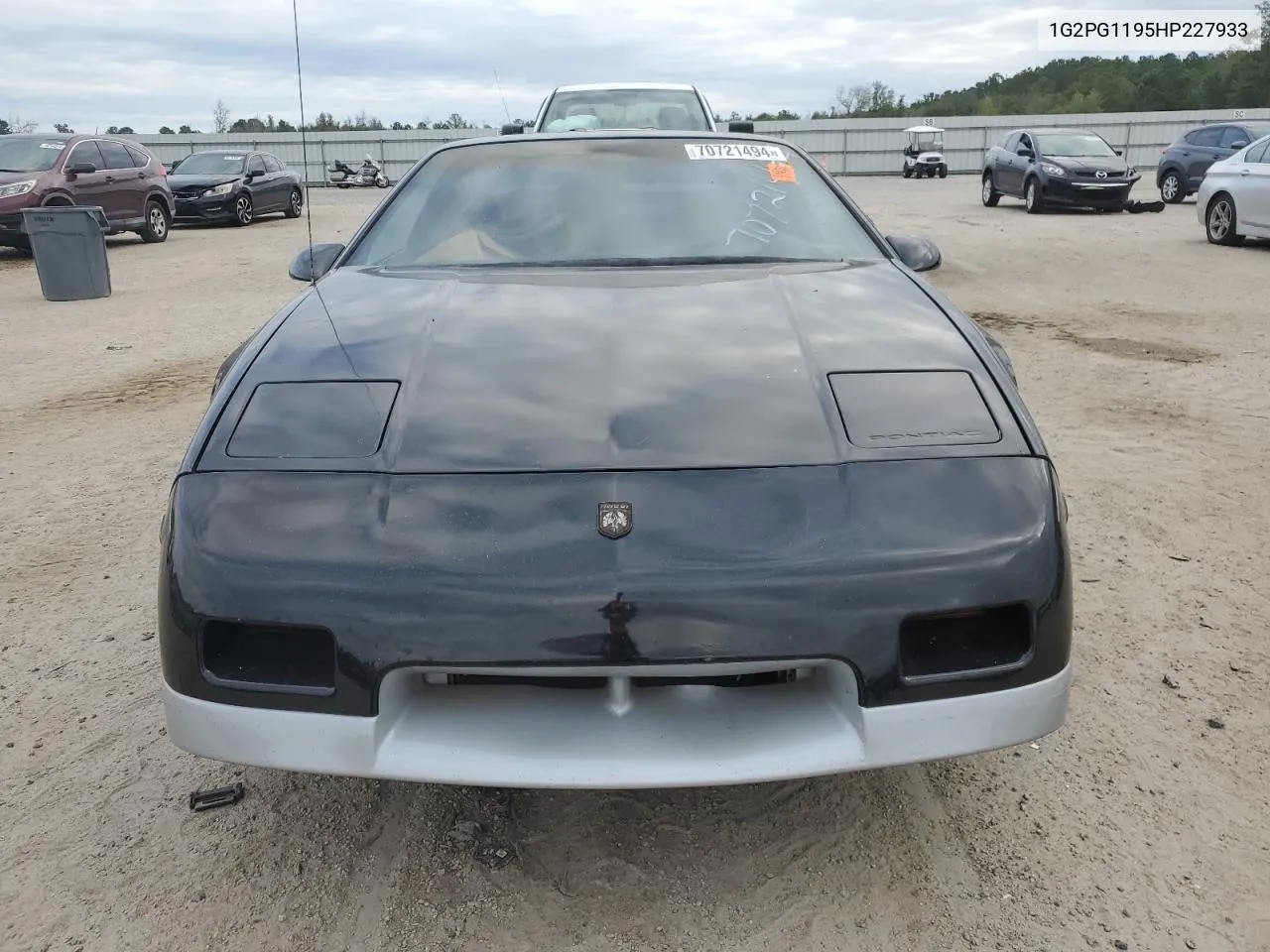 1987 Pontiac Fiero Gt VIN: 1G2PG1195HP227933 Lot: 70721494