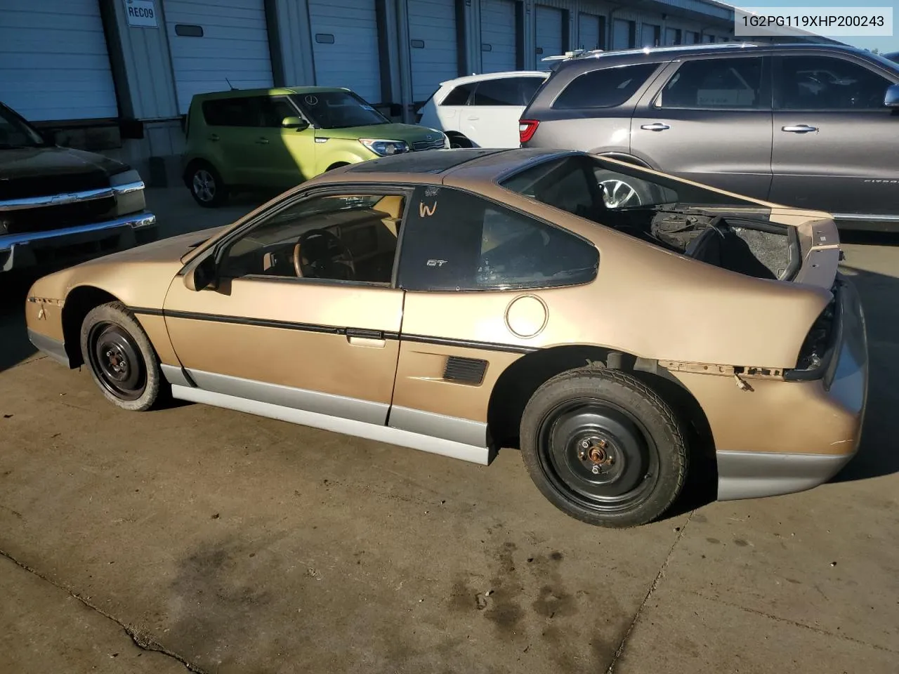 1987 Pontiac Fiero Gt VIN: 1G2PG119XHP200243 Lot: 74389864