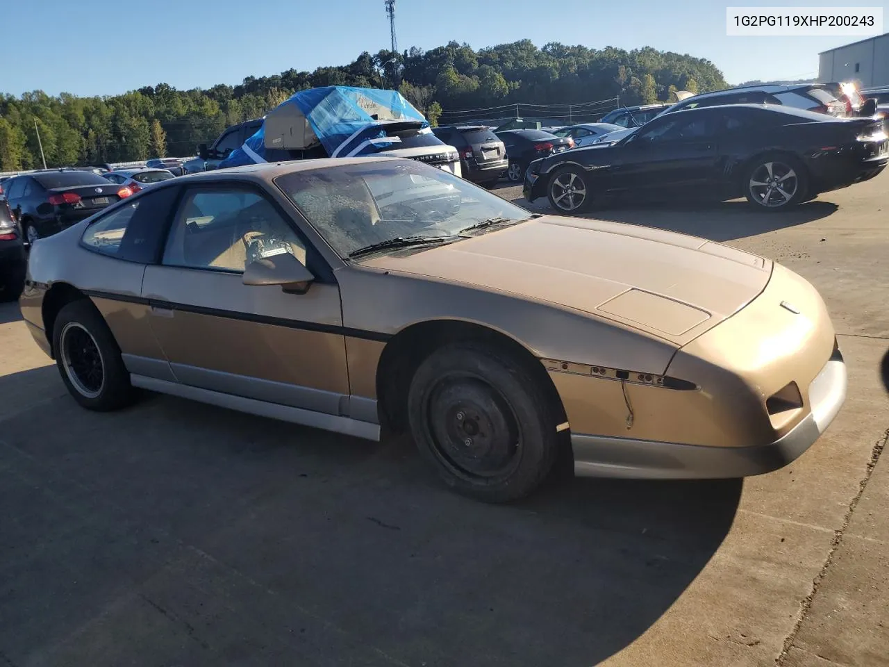 1987 Pontiac Fiero Gt VIN: 1G2PG119XHP200243 Lot: 74389864