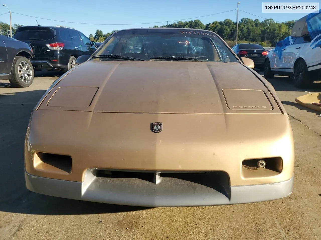 1987 Pontiac Fiero Gt VIN: 1G2PG119XHP200243 Lot: 74389864