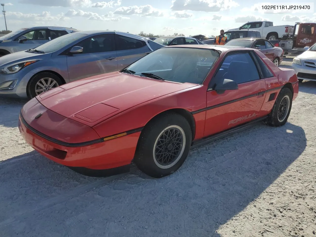 1988 Pontiac Fiero VIN: 1G2PE11R1JP219470 Lot: 77772864