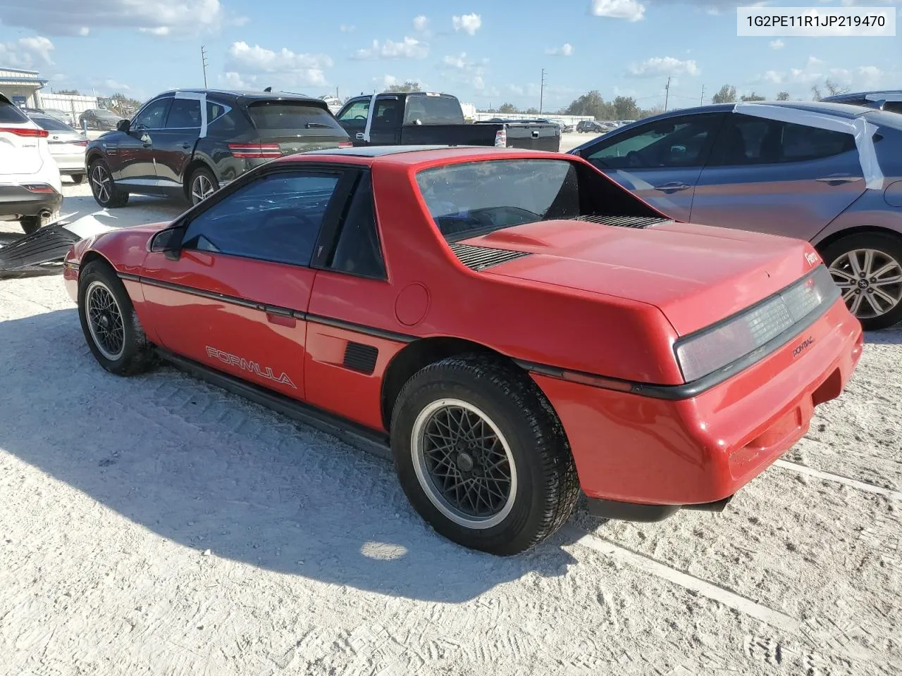 1988 Pontiac Fiero VIN: 1G2PE11R1JP219470 Lot: 77772864