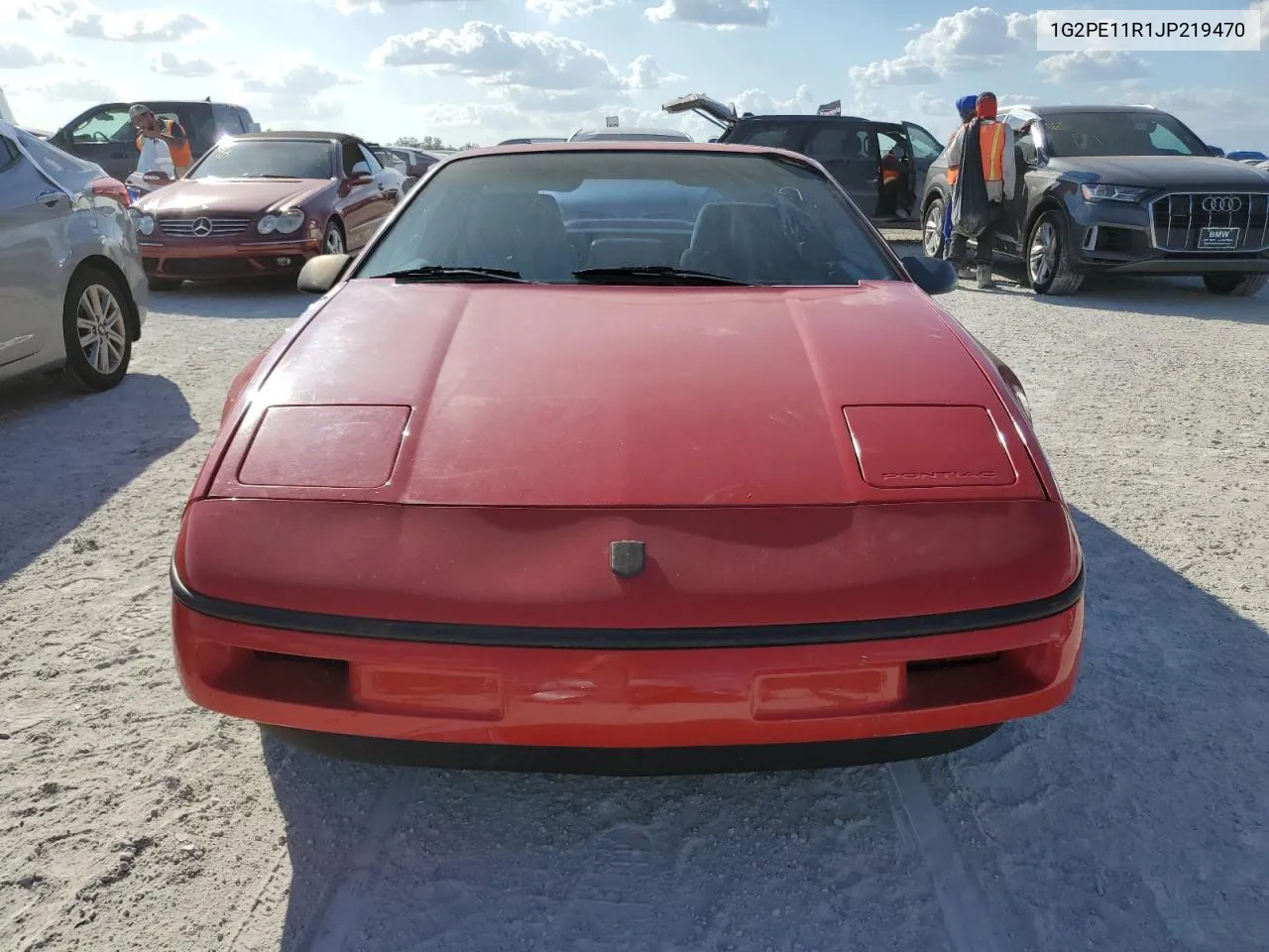 1988 Pontiac Fiero VIN: 1G2PE11R1JP219470 Lot: 77772864