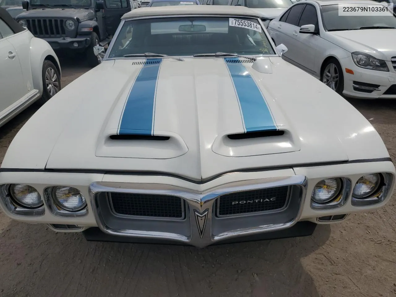 1969 Pontiac Firebird VIN: 223679N103361 Lot: 75553814