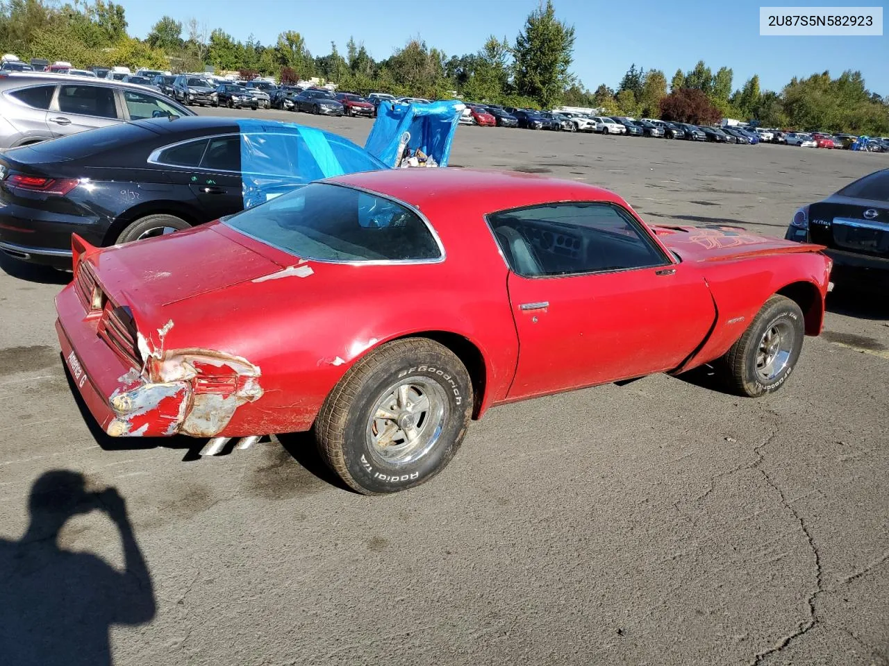 1975 Pontiac Firebird VIN: 2U87S5N582923 Lot: 72821784