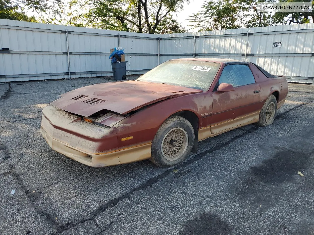 1985 Pontiac Firebird Trans Am VIN: 1G2FW87H6FN227678 Lot: 69390554