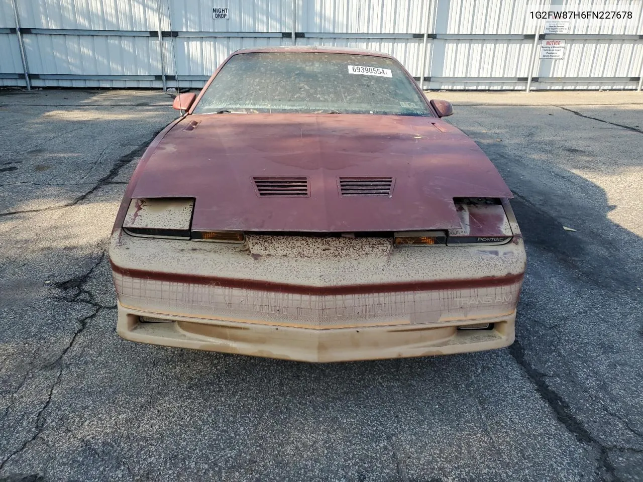 1985 Pontiac Firebird Trans Am VIN: 1G2FW87H6FN227678 Lot: 69390554