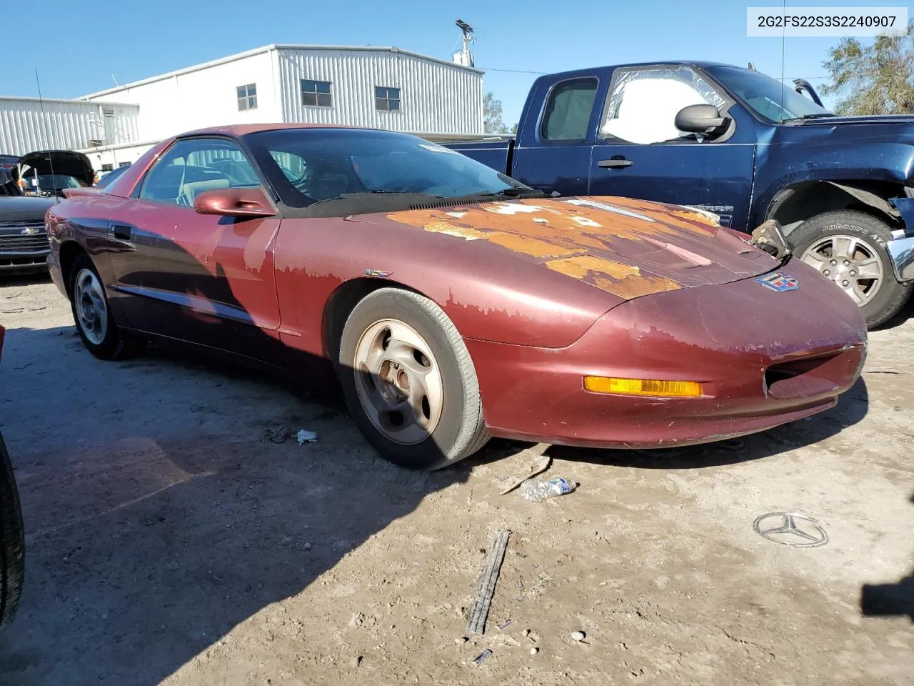 1995 Pontiac Firebird VIN: 2G2FS22S3S2240907 Lot: 77215444