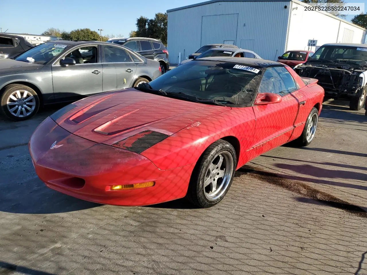 1995 Pontiac Firebird VIN: 2G2FS22S5S2247034 Lot: 77779784