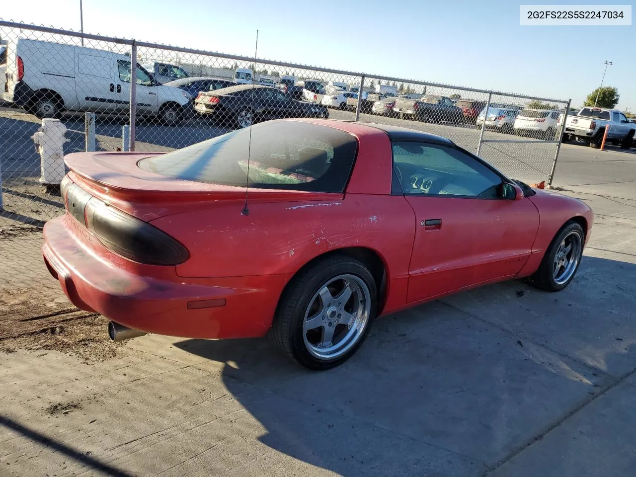 1995 Pontiac Firebird VIN: 2G2FS22S5S2247034 Lot: 77779784