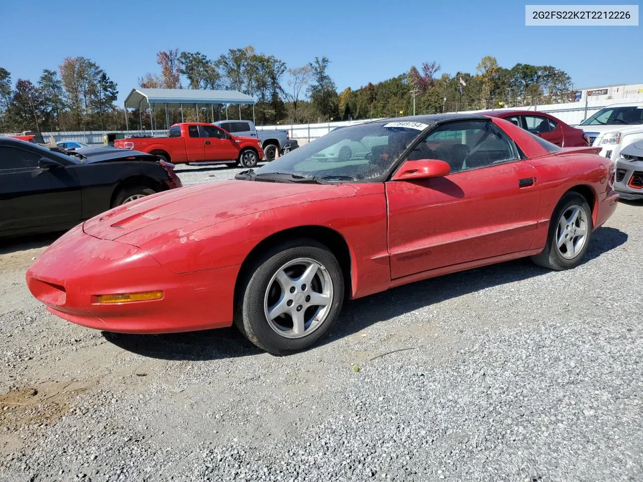 1996 Pontiac Firebird VIN: 2G2FS22K2T2212226 Lot: 77849754