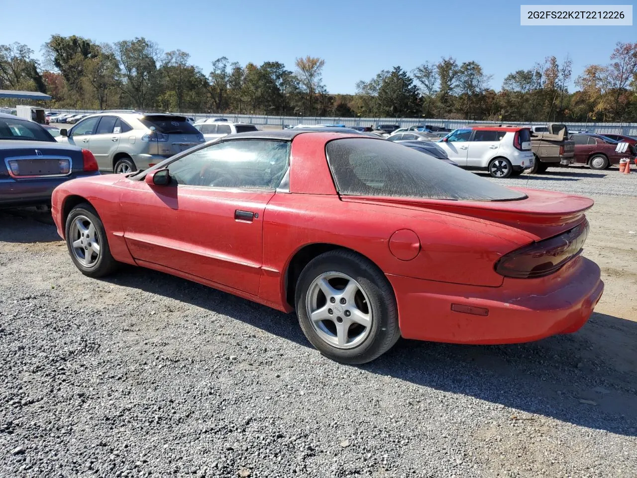 1996 Pontiac Firebird VIN: 2G2FS22K2T2212226 Lot: 77849754