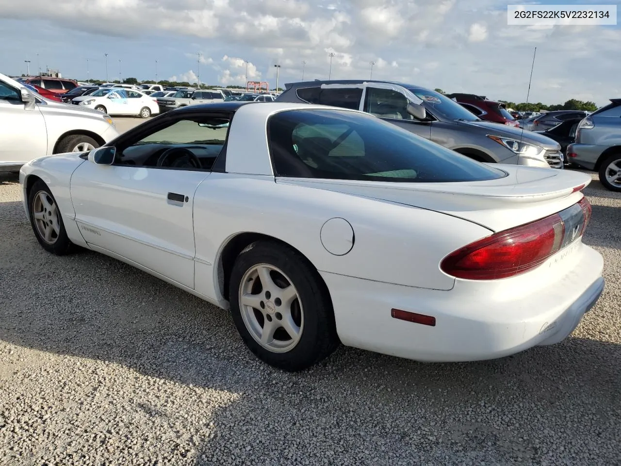 1997 Pontiac Firebird VIN: 2G2FS22K5V2232134 Lot: 74087964