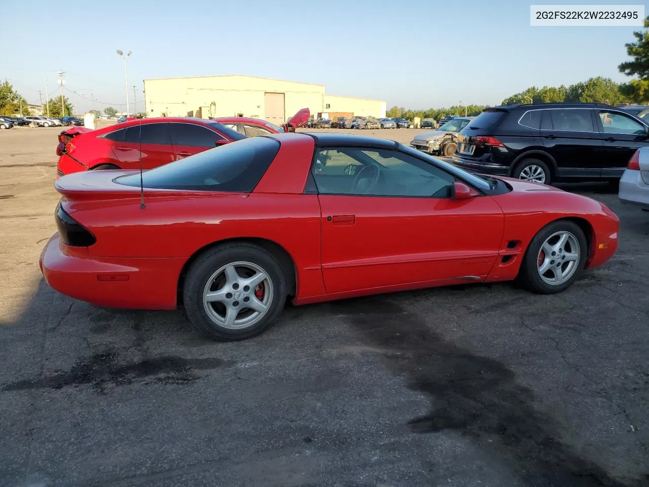 1998 Pontiac Firebird VIN: 2G2FS22K2W2232495 Lot: 69049614