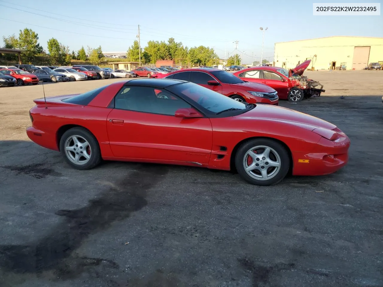 1998 Pontiac Firebird VIN: 2G2FS22K2W2232495 Lot: 69049614