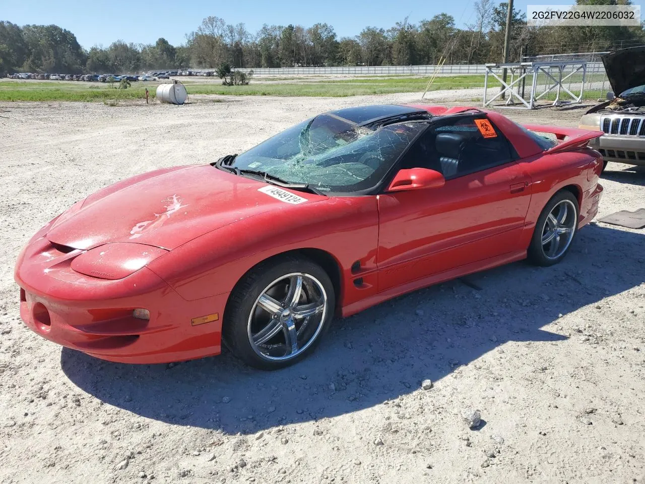 1998 Pontiac Firebird Formula VIN: 2G2FV22G4W2206032 Lot: 74949124