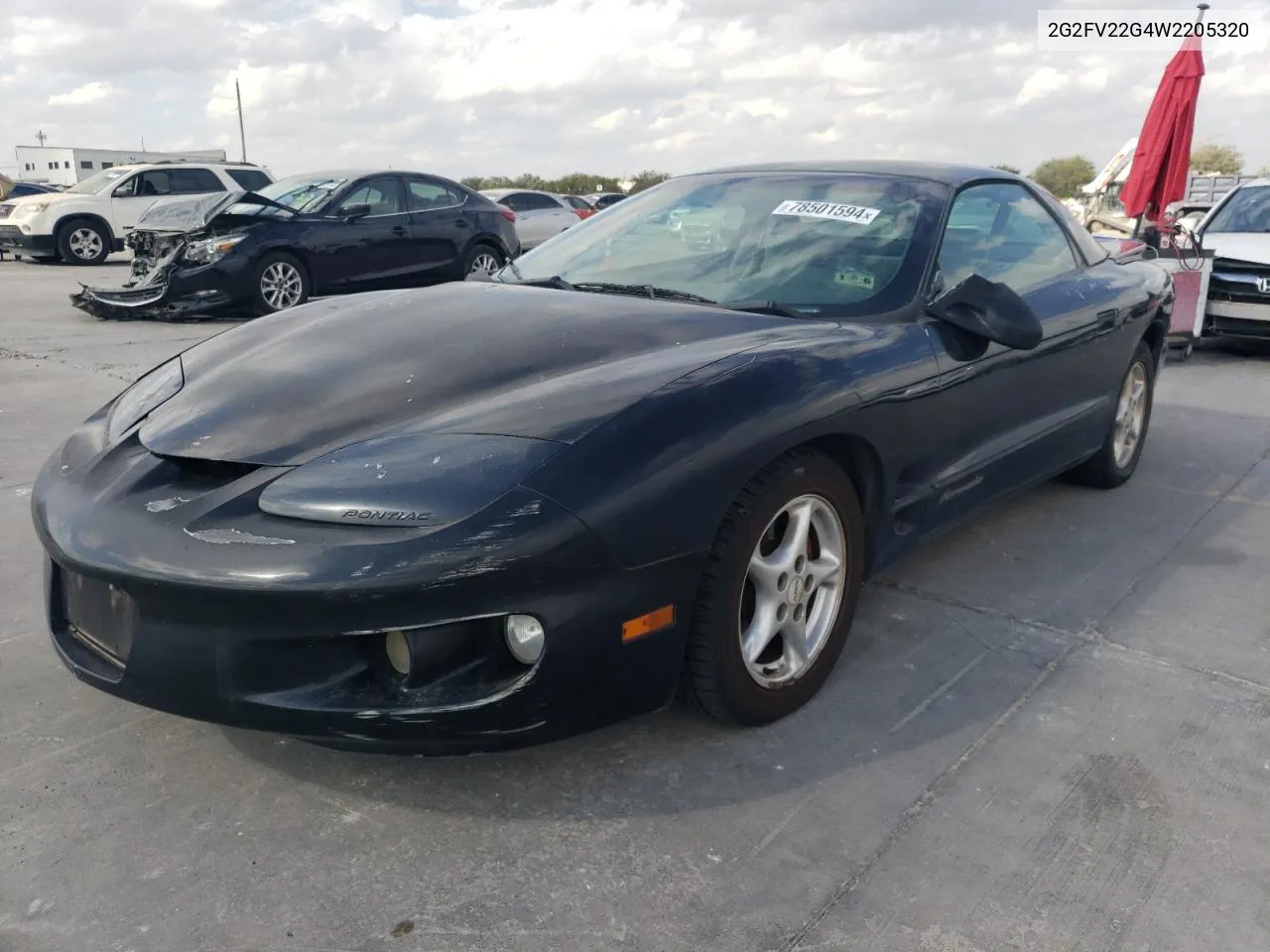 1998 Pontiac Firebird Formula VIN: 2G2FV22G4W2205320 Lot: 78501594