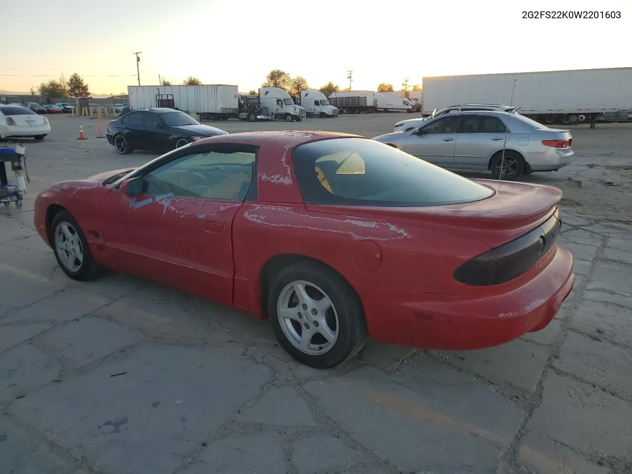 1998 Pontiac Firebird VIN: 2G2FS22K0W2201603 Lot: 79671704