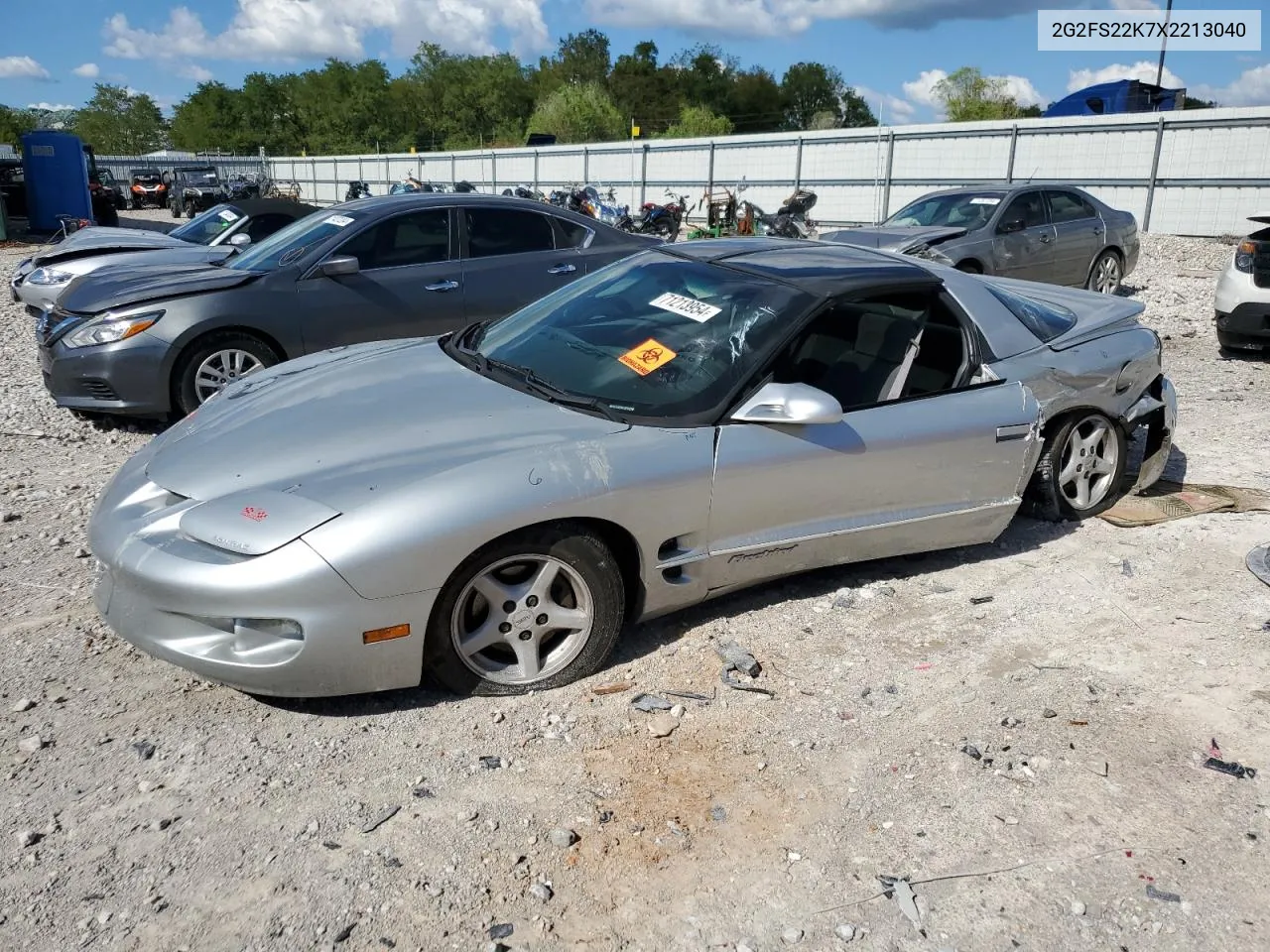 1999 Pontiac Firebird VIN: 2G2FS22K7X2213040 Lot: 71213954