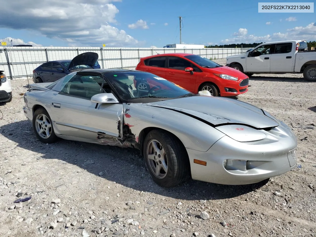 1999 Pontiac Firebird VIN: 2G2FS22K7X2213040 Lot: 71213954