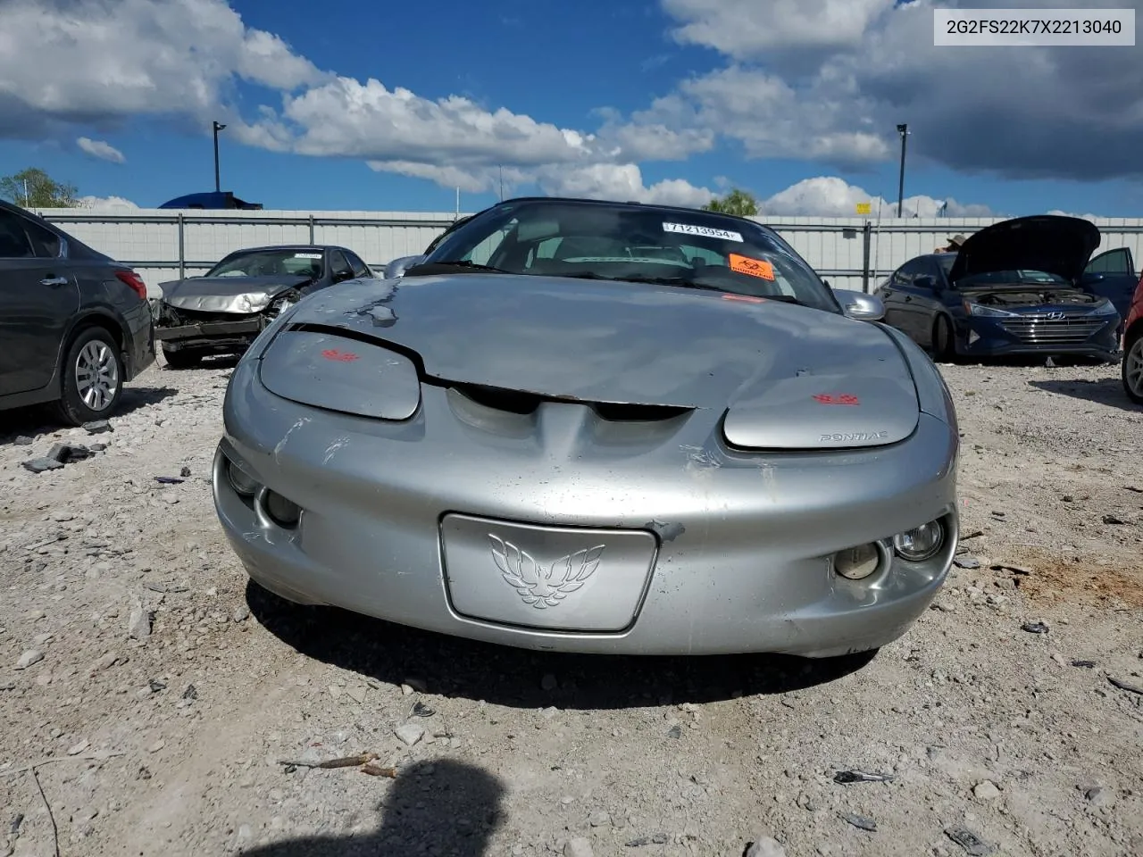 1999 Pontiac Firebird VIN: 2G2FS22K7X2213040 Lot: 71213954