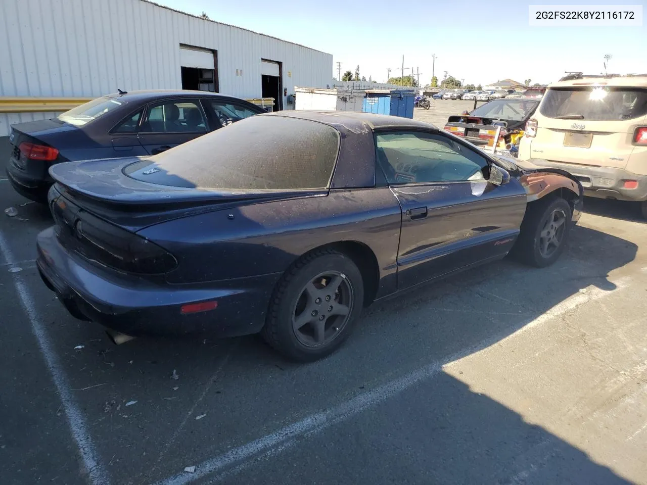 2G2FS22K8Y2116172 2000 Pontiac Firebird