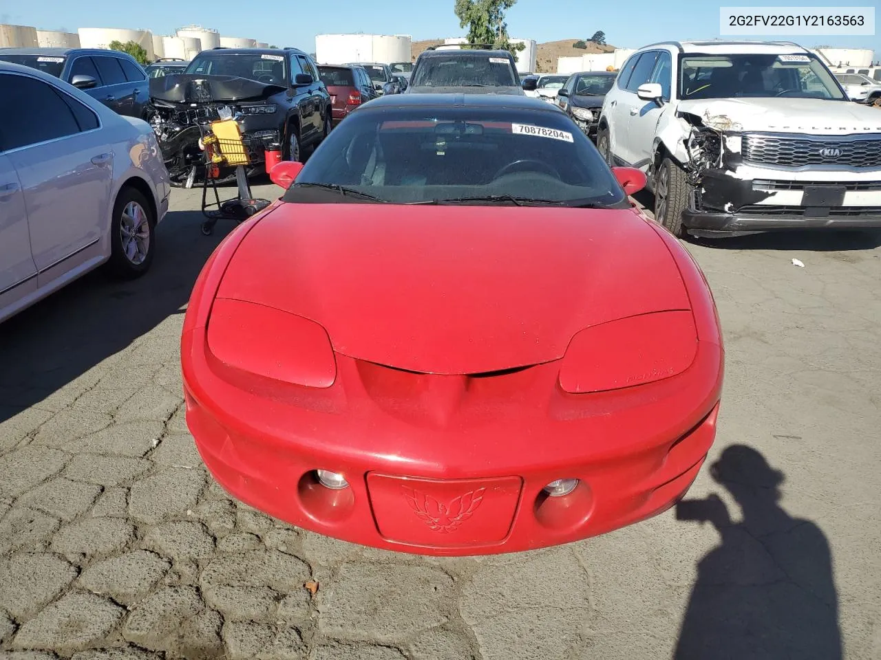 2000 Pontiac Firebird Formula VIN: 2G2FV22G1Y2163563 Lot: 70878204