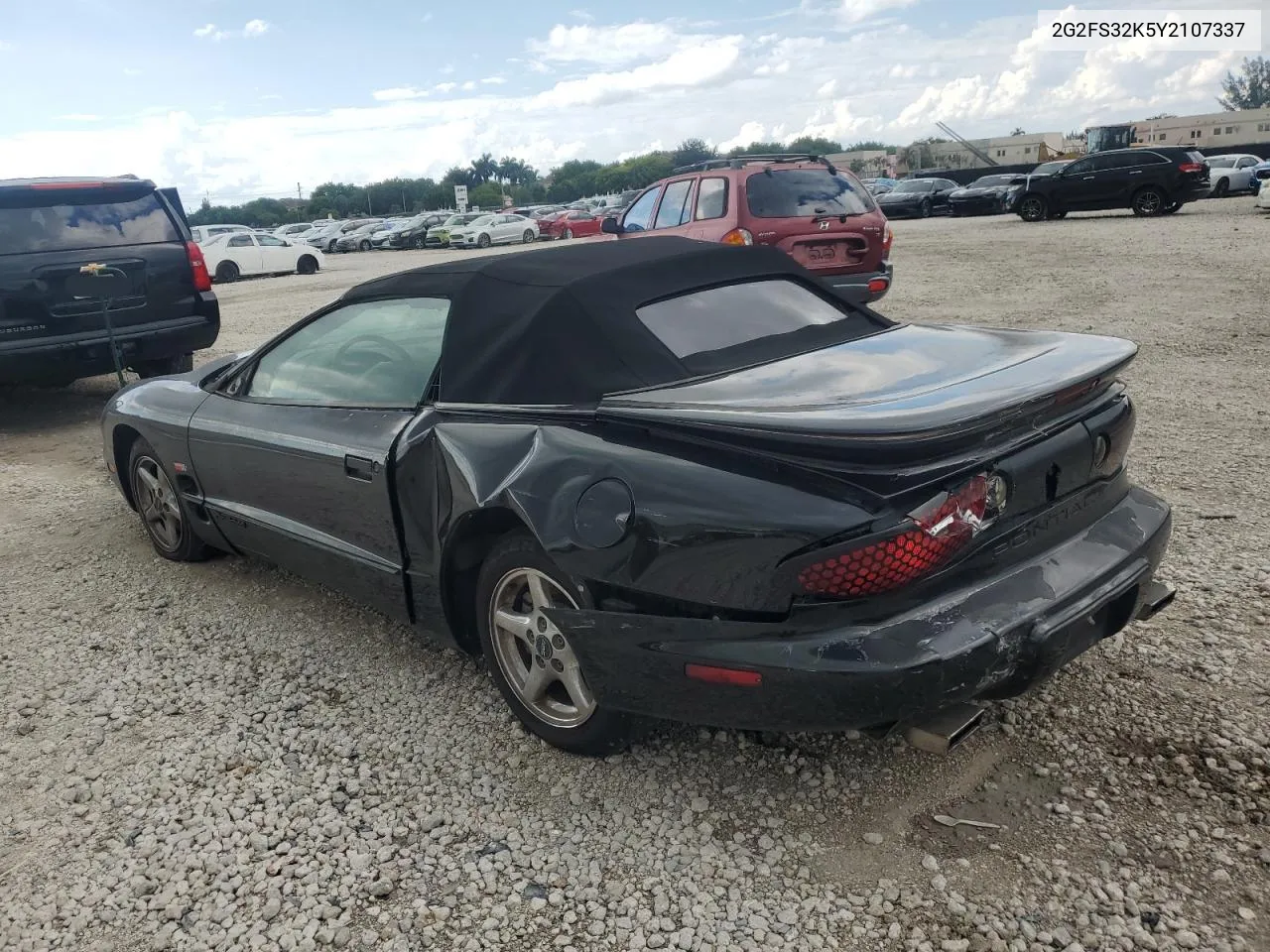 2000 Pontiac Firebird VIN: 2G2FS32K5Y2107337 Lot: 71736024