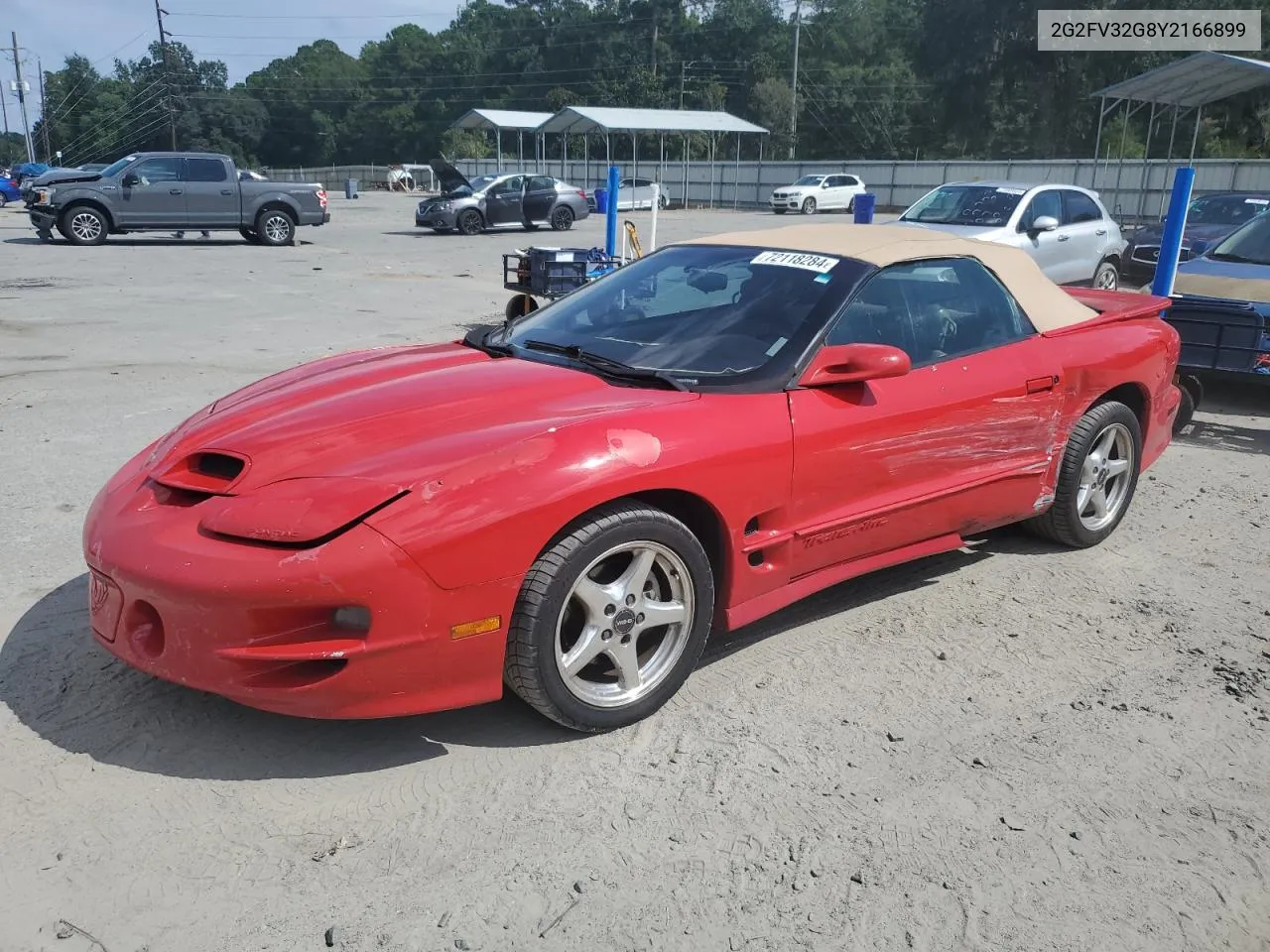 2000 Pontiac Firebird Trans Am VIN: 2G2FV32G8Y2166899 Lot: 72118284